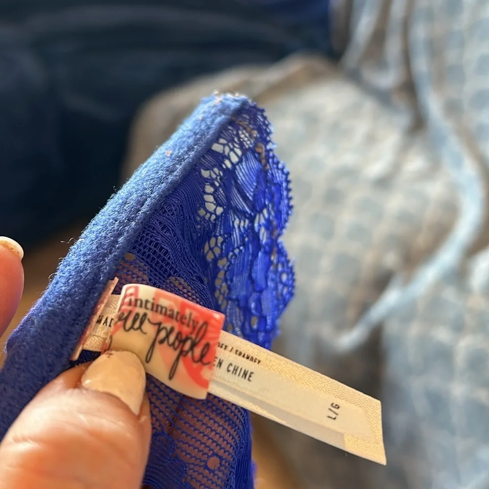 Free people blue lace bandeau - Picture 4 of 5